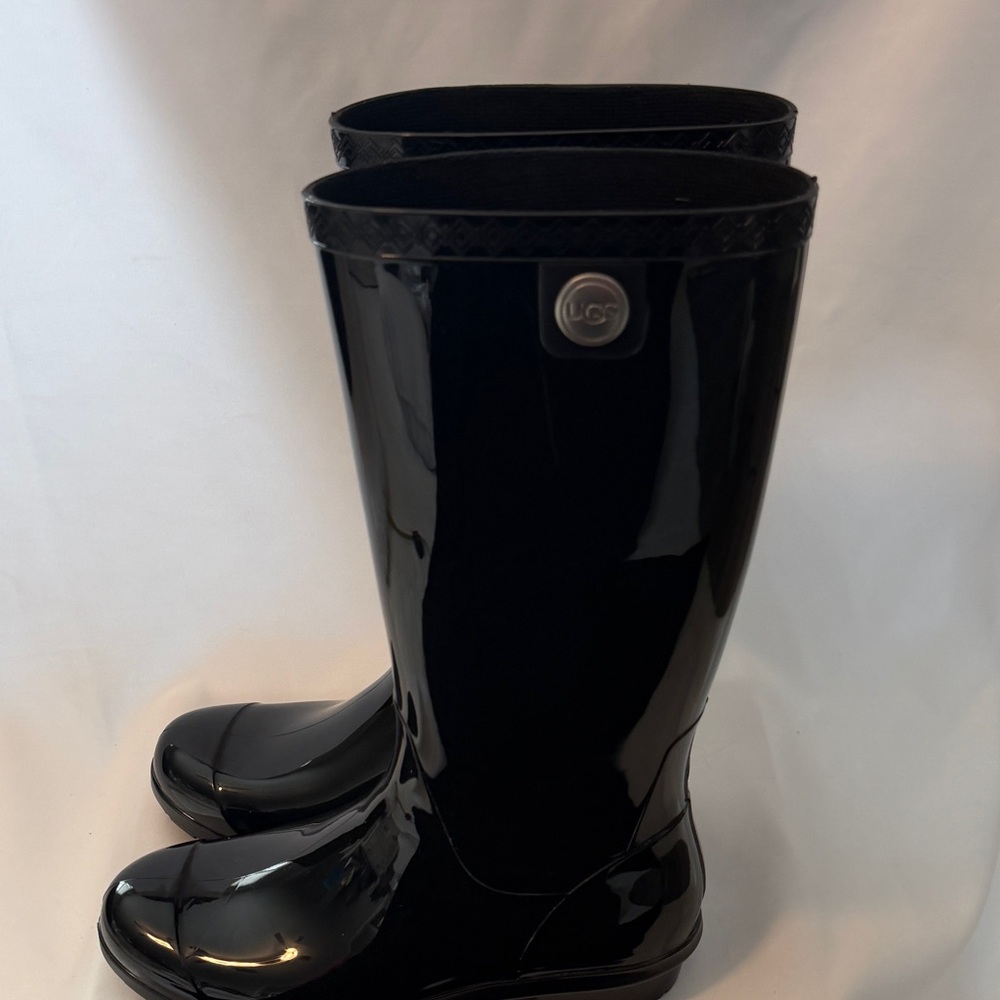 UGG Australia Women's Shaye Rain Boots - Black, US 7
